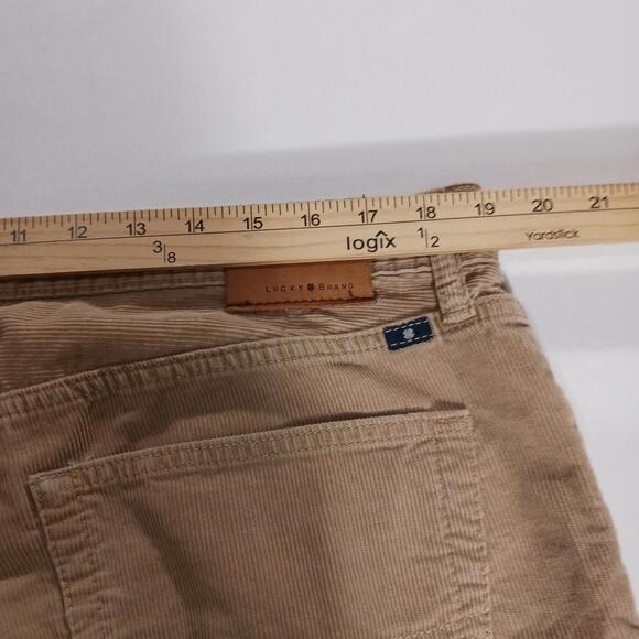 Lucky Brand 221 Original Straight Cotton Pants Men’s Size 38Wx30L Brown Corduroy - Picture 7 of 16